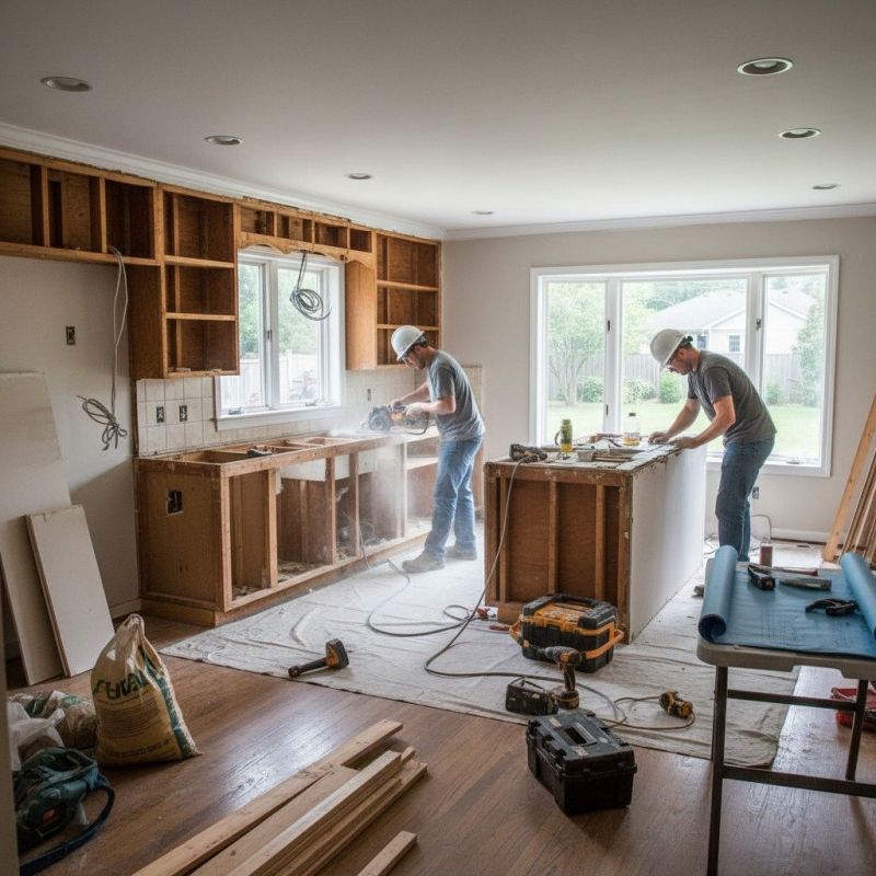 Our team working on Bathroom Remodeling projects in Whatcom County, WA