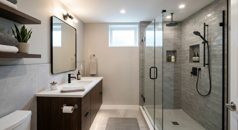 Granite Shower Installation in Whatcom County, WA